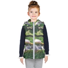 Chicago Garden Of The Phoenix Kids  Hooded Puffer Vest by Riverwoman