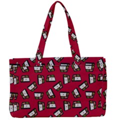 Bento Lunch Red Canvas Work Bag