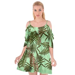 Fern Green Cutout Spaghetti Strap Chiffon Dress