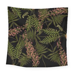 Fern Black Square Tapestry (large)