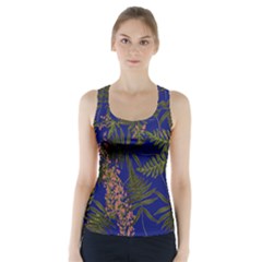 Fern Blue Racer Back Sports Top by snowwhitegirl