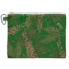 Fern Dark Green Canvas Cosmetic Bag (xxl) by snowwhitegirl