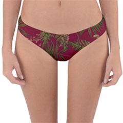 Fern Red Reversible Hipster Bikini Bottoms by snowwhitegirl