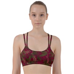 Fern Red Line Them Up Sports Bra by snowwhitegirl