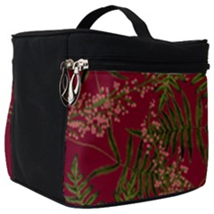 Fern Red Make Up Travel Bag (big) by snowwhitegirl