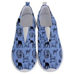 Dog Pattern Blue No Lace Lightweight Shoes by snowwhitegirl