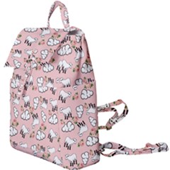 Vintage Lamb Pattern Pink Buckle Everyday Backpack by snowwhitegirl