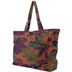 Camouflage Orange Simple Shoulder Bag by snowwhitegirl