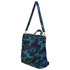 Camouflage Blue Crossbody Backpack by snowwhitegirl