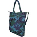 Camouflage Blue Shoulder Tote Bag View2