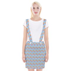 Cotton Candy Pattern Blue Braces Suspender Skirt by snowwhitegirl