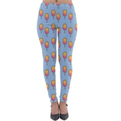 Cotton Candy Pattern Blue Lightweight Velour Leggings