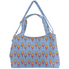 Cotton Candy Pattern Blue Double Compartment Shoulder Bag by snowwhitegirl