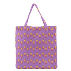 Cotton Candy Pattern Violet Grocery Tote Bag by snowwhitegirl