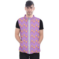 Cotton Candy Pattern Violet Men s Puffer Vest