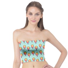 Cotton Candy Pattern Aqua 3d Tube Top by snowwhitegirl