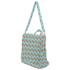 Cotton Candy Pattern Aqua 3d Crossbody Backpack