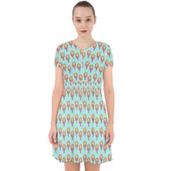 Cotton Candy Pattern Aqua 3d Adorable In Chiffon Dress by snowwhitegirl