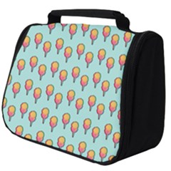 Cotton Candy Pattern Aqua 3d Full Print Travel Pouch (big) by snowwhitegirl