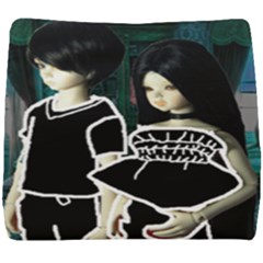 Dolls In Living Room Seat Cushion