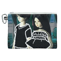 Dolls In Living Room Canvas Cosmetic Bag (xl) by snowwhitegirl