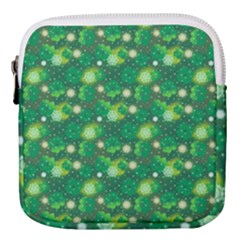 4 Leaf Clover Star Glitter Seamless Mini Square Pouch by Pakrebo