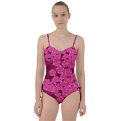 Cherry Blossoms Floral Design Sweetheart Tankini Set