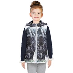 Panther Kids  Hooded Puffer Vest by kot737