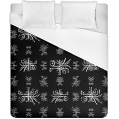 Black And White Ethnic Design Print Duvet Cover (california King Size) by dflcprintsclothing