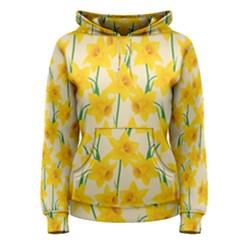 Yellow Daffodils Pattern Women s Pullover Hoodie by Valentinaart