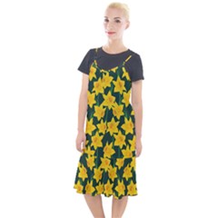 Yellow Daffodils Pattern Camis Fishtail Dress by Valentinaart