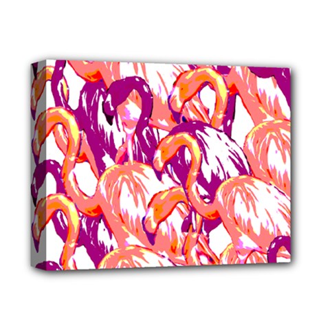 Flamingos Deluxe Canvas 14  X 11  (stretched) by StarvingArtisan