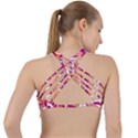 Flamingos Criss Cross Racerback Sports Bra View2