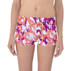 Flamingos Reversible Boyleg Bikini Bottoms by StarvingArtisan