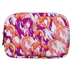 Flamingos Make Up Pouch (small) by StarvingArtisan