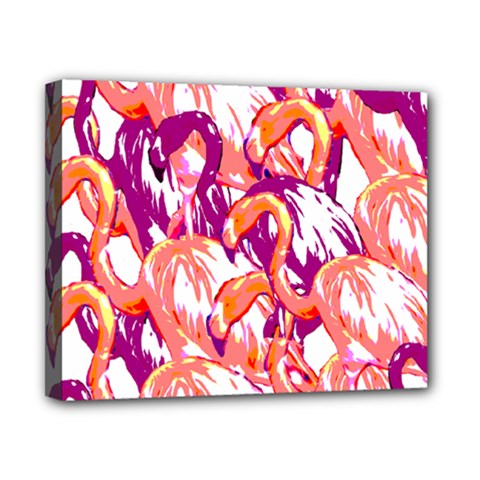 Flamingos Canvas 10  X 8  (stretched) by StarvingArtisan