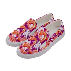 Flamingos Women s Canvas Slip Ons by StarvingArtisan