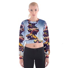 Pretty Colors Cars Cropped Sweatshirt by StarvingArtisan