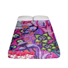 Trippy Forest Full Version Fitted Sheet (full/ Double Size) by okhismakingart