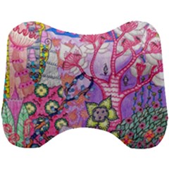 Trippy Forest Full Version Head Support Cushion