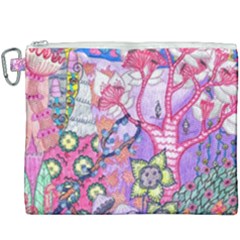 Trippy Forest Full Version Canvas Cosmetic Bag (xxxl) by okhismakingart