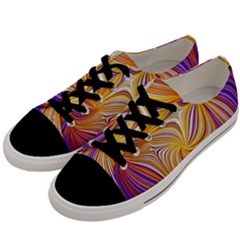 Electric Field Art Lii Men s Low Top Canvas Sneakers by okhismakingart