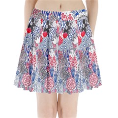 Floral Jungle  Pleated Mini Skirt