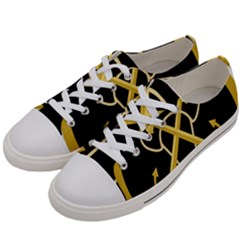 Colombian Navy Sleeve Insignia Women s Low Top Canvas Sneakers by abbeyz71