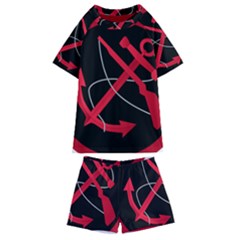 Colombian Navy Marine Infantry Sleeve Insignia Kids  Swim Tee And Shorts Set by abbeyz71