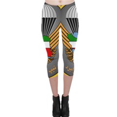 Insignia Of Iranian Army 55th Airborne Brigade Capri Leggings  by abbeyz71