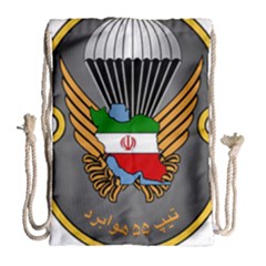 Insignia Of Iranian Army 55th Airborne Brigade Drawstring Bag (large) by abbeyz71