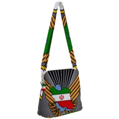 Insignia Of Iranian Army 55th Airborne Brigade Zipper Messenger Bag by abbeyz71