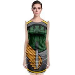 Iranian Army 65th Airborne Special Forces Brigade Insignia Classic Sleeveless Midi Dress