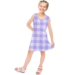 Lavender Gingham Kids  Tunic Dress by retrotoomoderndesigns